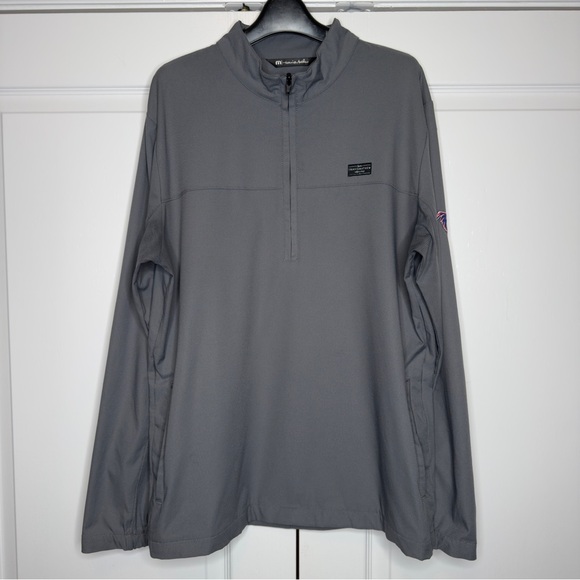 Travis Mathew Other - TravisMathew Men’s Gray Quarter Zip Pullover NFL New England Patriots Large‎